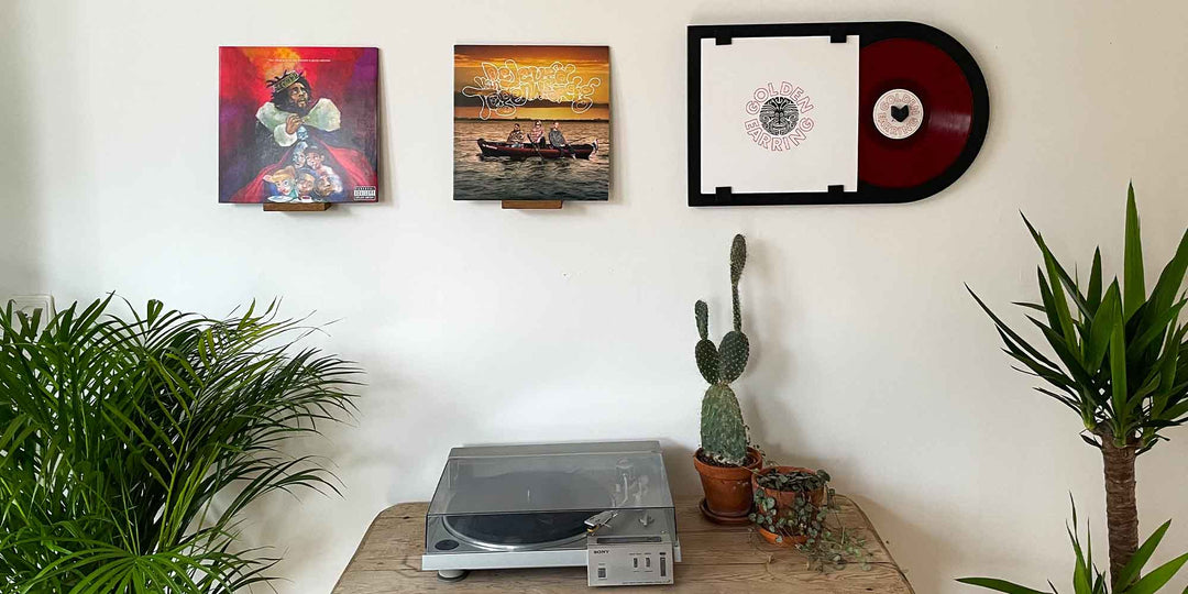 Schallplatten Aufbewahrung auf die wand