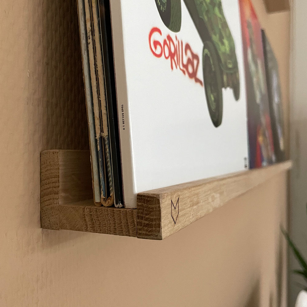 Schallplatten Regal – Eiche
