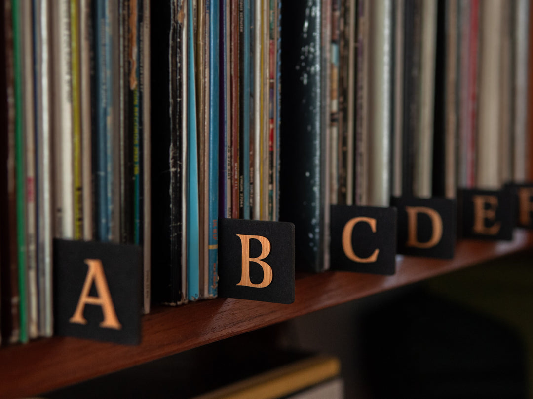 Vinyl Record Alphabet Divider| A-Z (26 stuks)